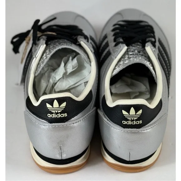 Adidas NWB SL 72 OG Unisex Sneakers Silver Metallic with Black, 8 Women / 7 Men - Picture 6 of 11